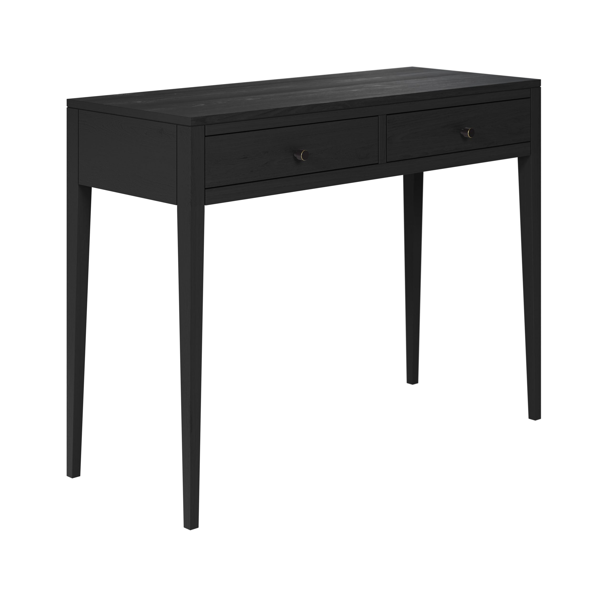 DI Designs Radford Black Oak Wood Console Table